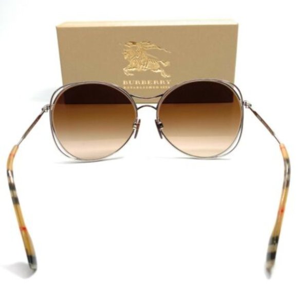 Burberry Women\'s Silver Beige and Brown Sunglasses main image 2